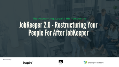 The Accounting, Legal and HR Perspective - JobKeeper 20. - Restructuring your people for after JobKeeper