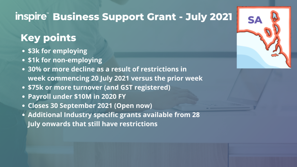 Business Support Grant - July 2021