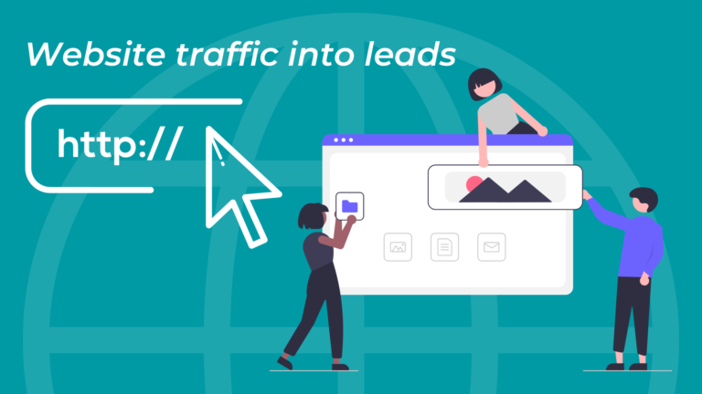 Website traffic into leads